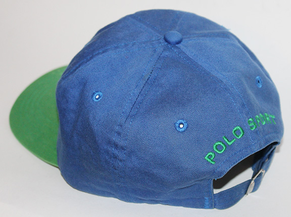 Vintage Polo Sport Marlin Navy / Green Strap back Hat — RootsBK